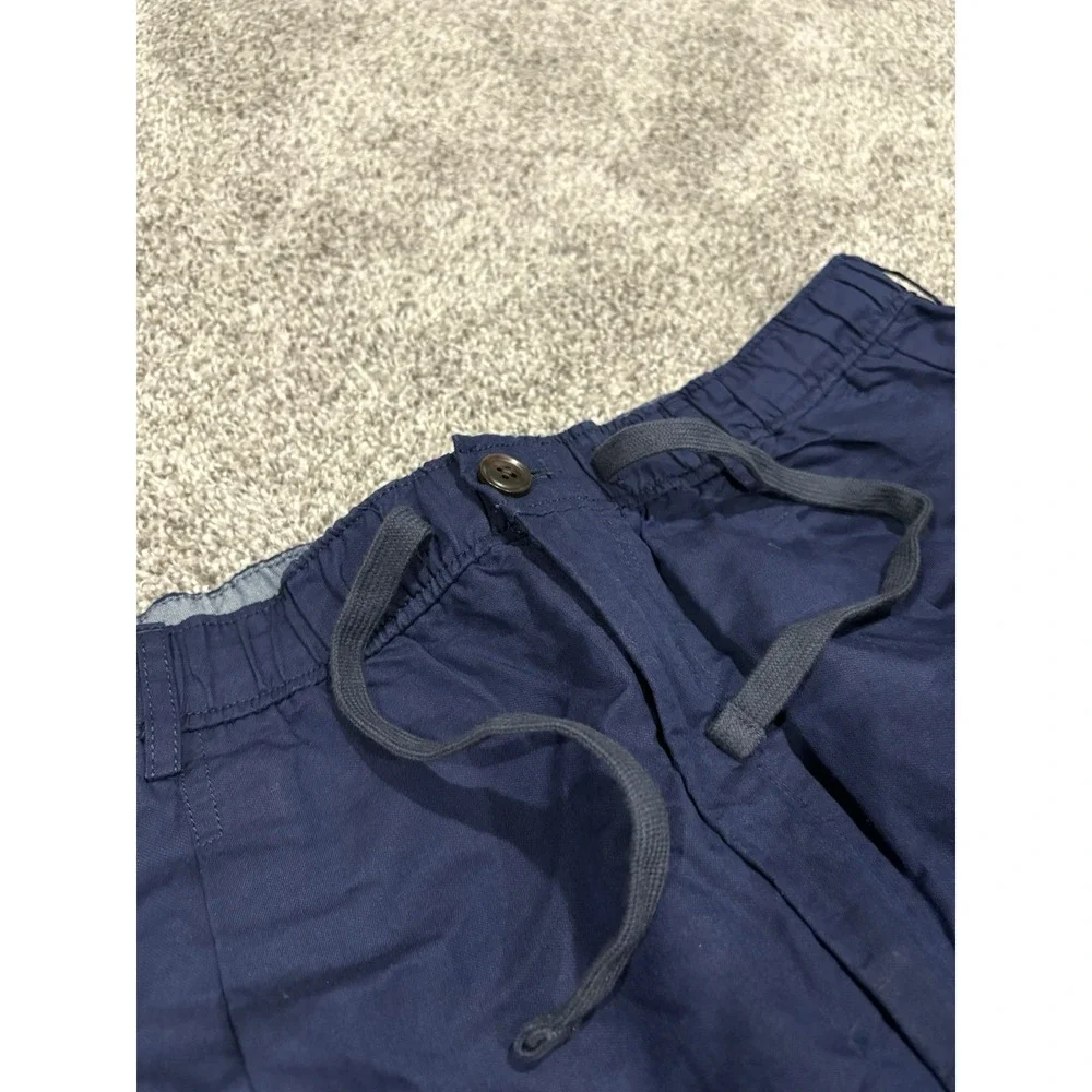 Vineyard Vines Mens XL On-The-Go Pants Navy Blue Elastic‎ Waist Drawstring Chino